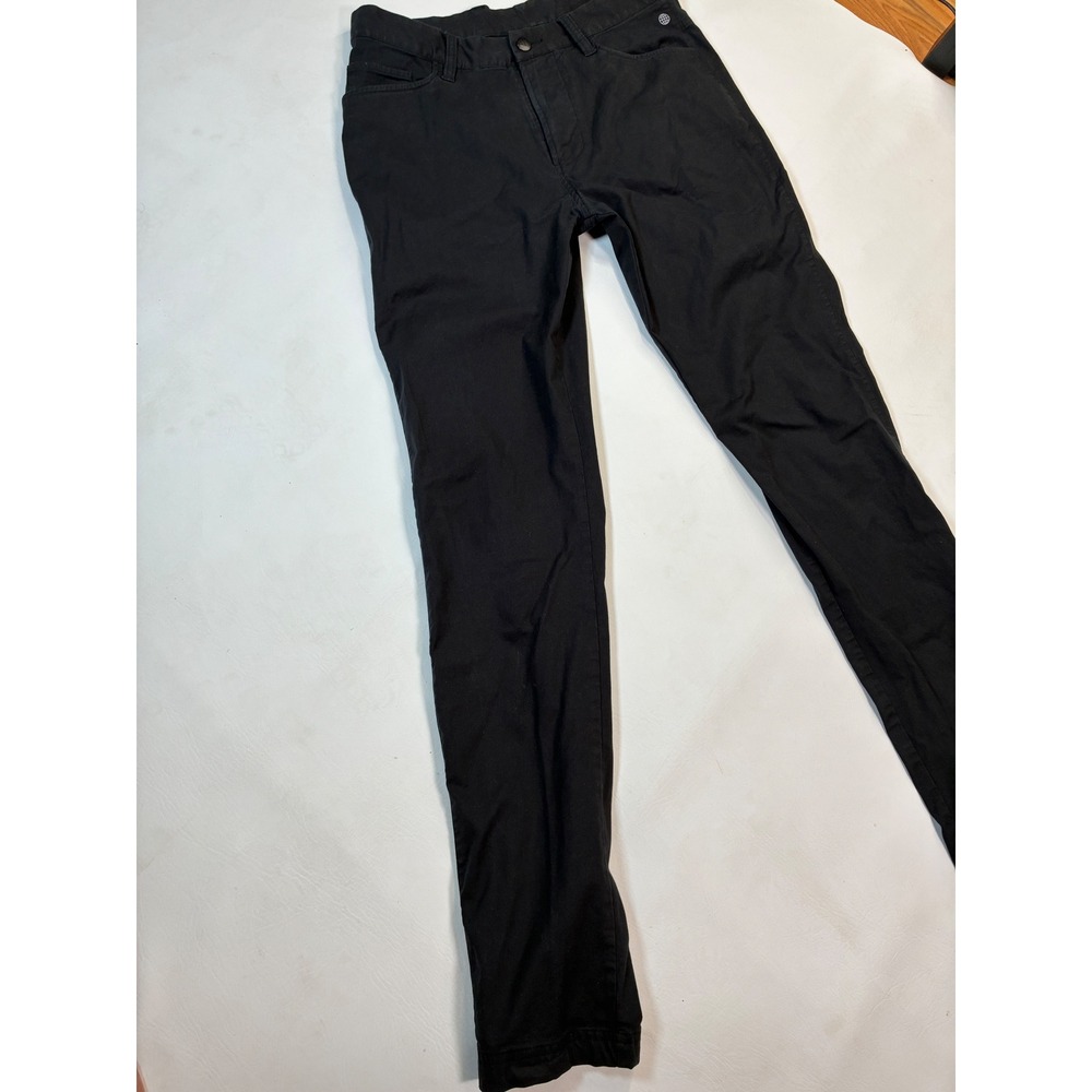 Adidas Mens 30x30 Black Casual Pants‎ Slim Fit Logo Detail Athletic Weekend